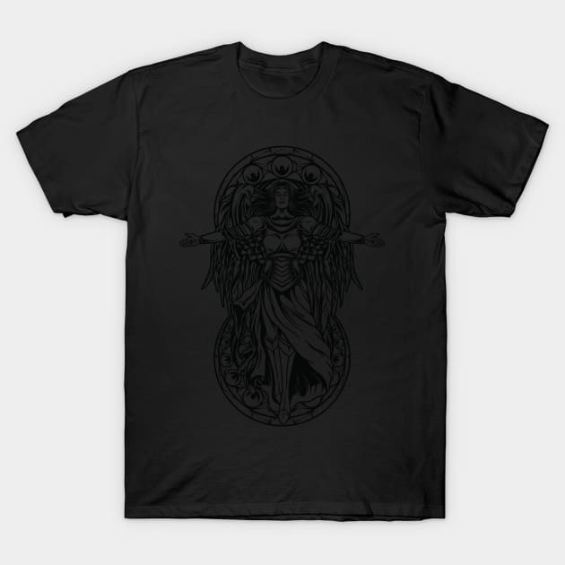 Guardian Goddess Angel T-Shirt by PosterpartyCo
